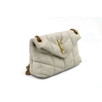 Saint Laurent Puffer S Pelle Beige