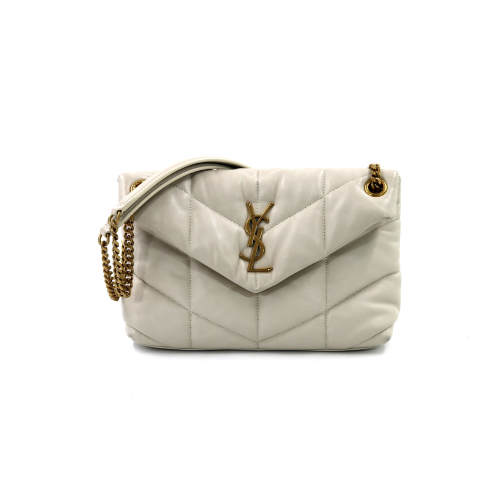 Saint Laurent Puffer S Pelle Beige