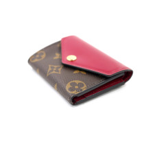 Louis Vuitton Portafoglio Monogram e Pelle Rossa