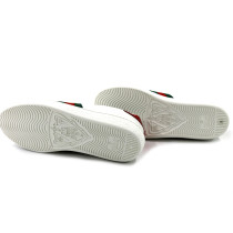 Gucci Sneackers Pelle e Tessuto Bianco