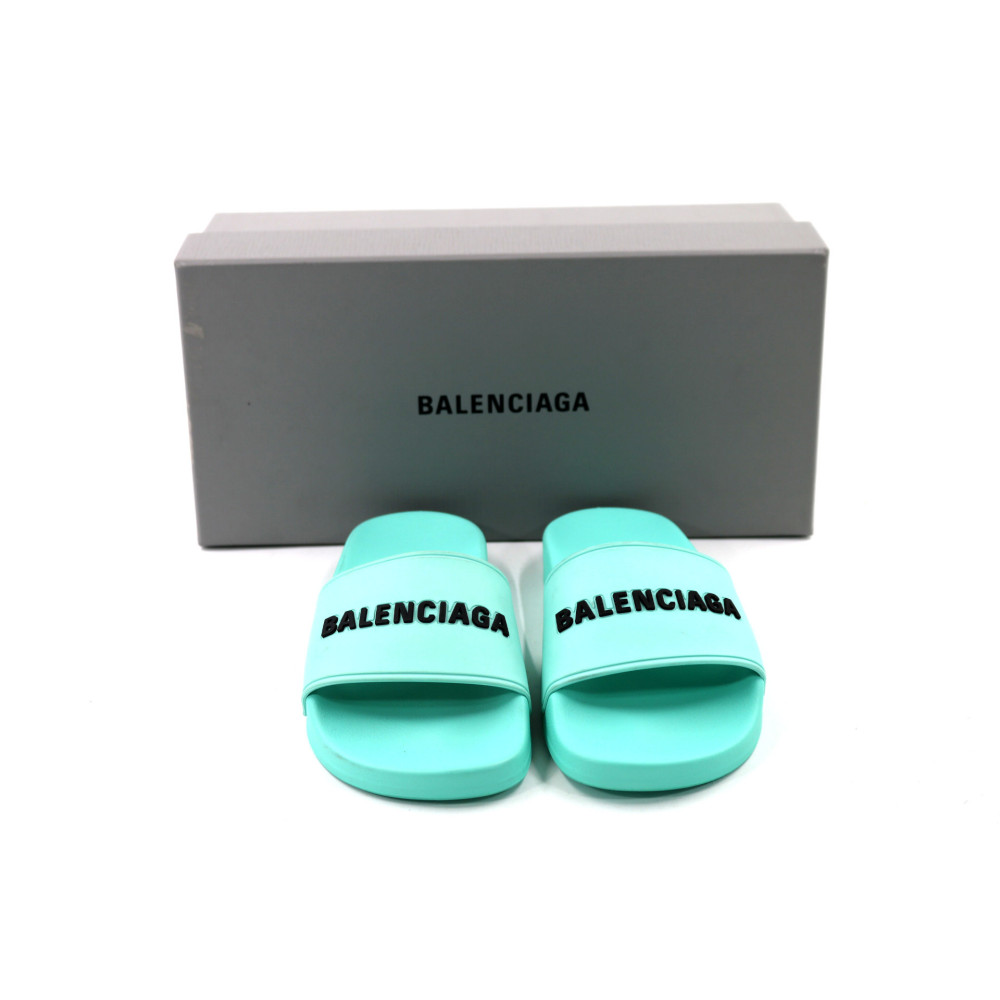 Balenciaga Ciabatta Gomma Verde Acqua