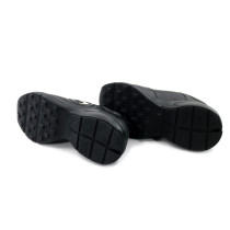 Gucci Sneackers Pelle e Tessuto Nero