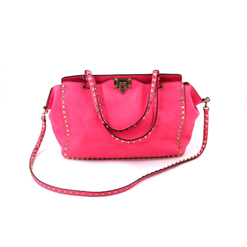 Valentino Rockstud Pelle Fucsia