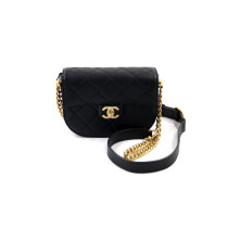 Chanel Round Pelle Nera