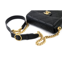Chanel Round Pelle Nera