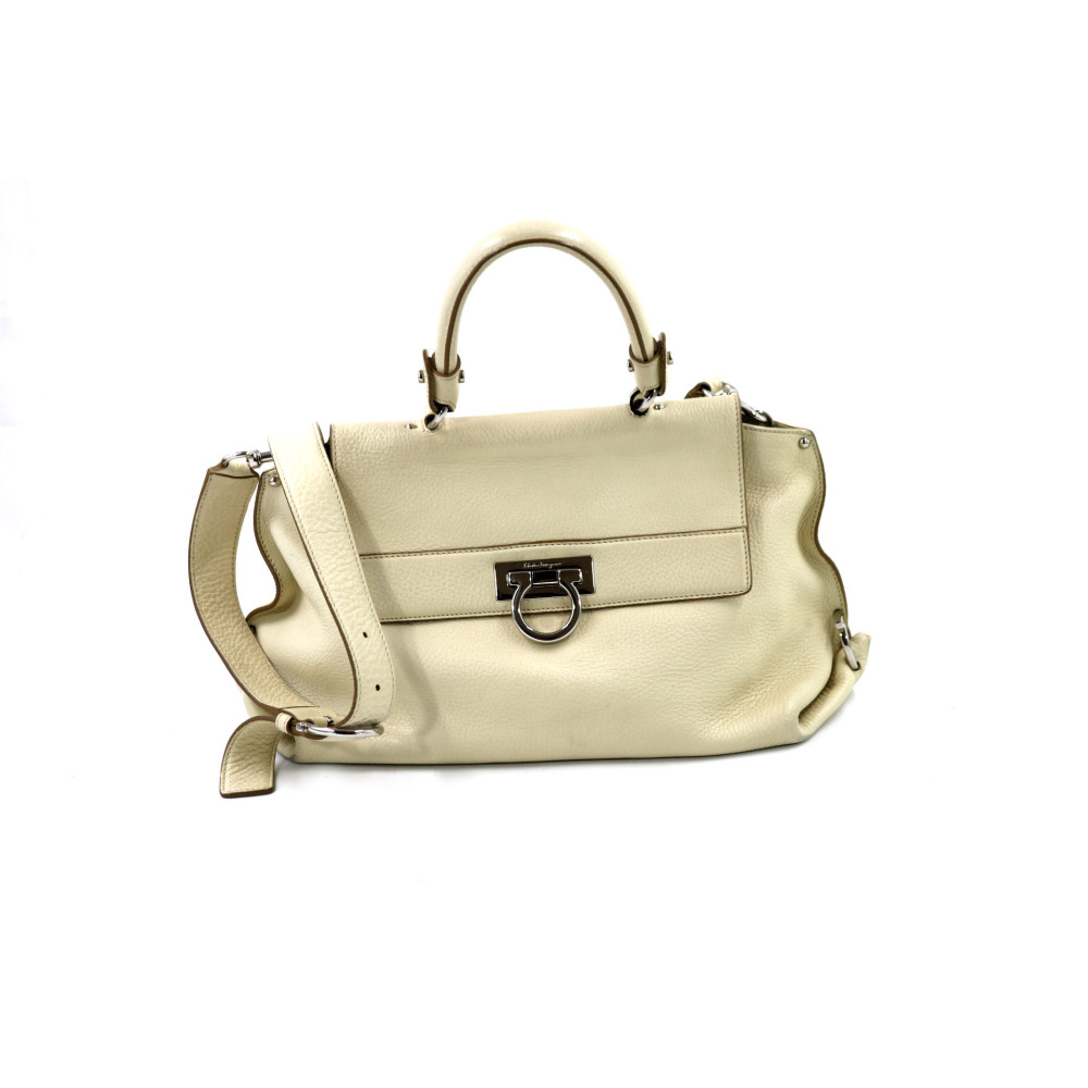 Ferragamo Sofia Pelle Panna