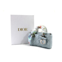 Dior Lady D Joy Mini Pelle Blu Ghiaccio