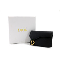 Dior Portacarte Saddle Pelle Nera