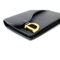 Dior Portacarte Saddle Pelle Nera