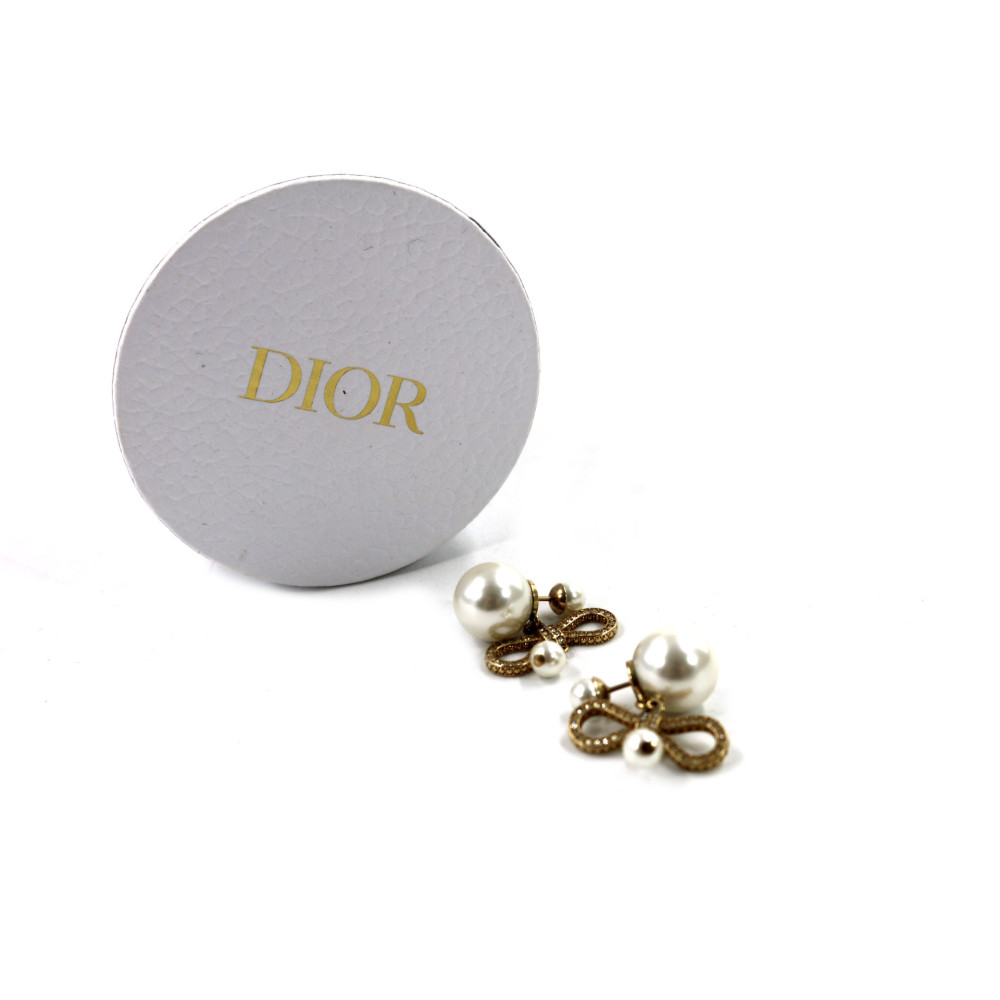 Dior Orecchini Metallo e Resina Oro