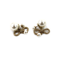 Dior Orecchini Metallo e Resina Oro
