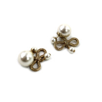 Dior Orecchini Metallo e Resina Oro