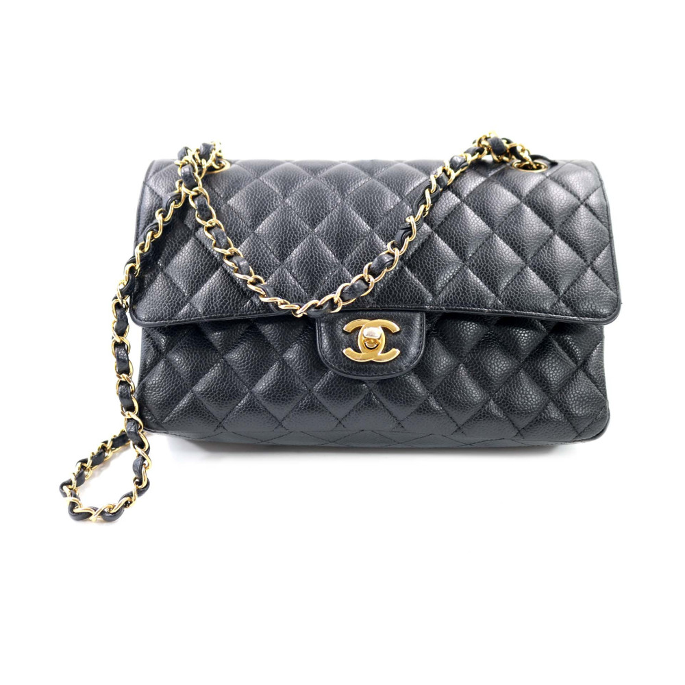 Chanel Classic Flap Media Pelle Nera