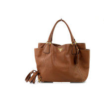 Prada Tote Bag Pelle Marrone