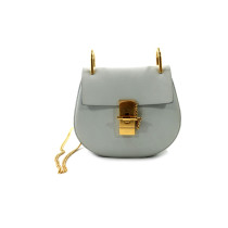 Chloe Drew Piccola Pelle Grigio Chiaro