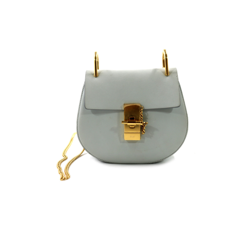 Chloe Drew Piccola Pelle Grigio Chiaro