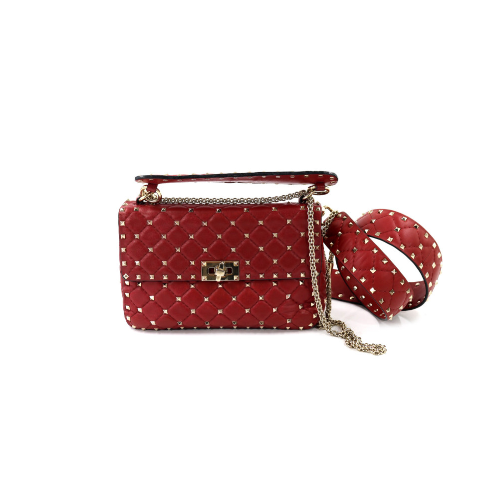 Valentino Spike Pelle Rossa