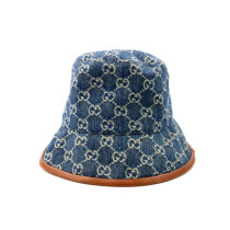 Gucci Cappello Bucket Denim GG Blu