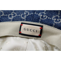 Gucci Cappello Bucket Denim GG Blu