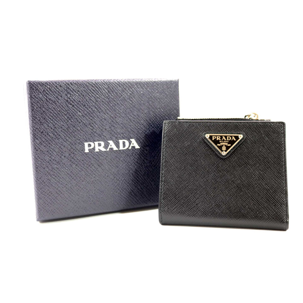 Prada Portafoglio Piccolo Pelle Saffiano Nera