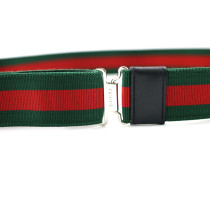 Gucci Cintura Web Tela Elastica Verde e Rosso