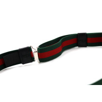 Gucci Cintura Web Tela Elastica Verde e Rosso