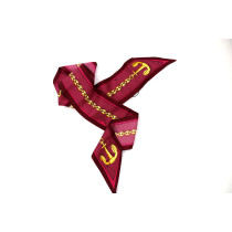 Gucci Twilly Seta Bordeaux, Rosa e Giallo