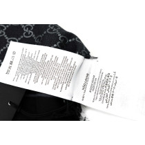 Gucci Stola Lana, Seta e Cashmere Nero Metallizzato