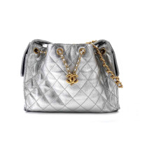 Chanel 25 Shopping Pelle Argento