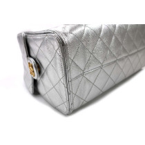 Chanel 25 Shopping Pelle Argento