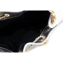 Chanel 25 Shopping Pelle Argento
