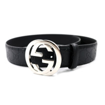 Gucci Cintura GG Supreme Pelle Nera