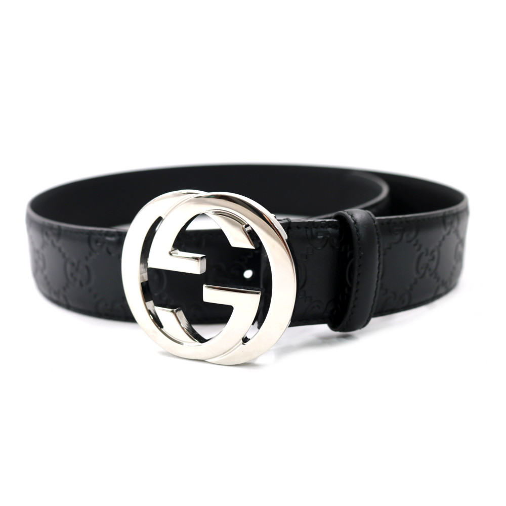 Gucci Cintura GG Supreme Pelle Nera