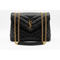 Saint Laurent Lou Lou Medium Pelle Nera