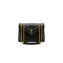 Saint Laurent Lou Lou Medium Pelle Nera