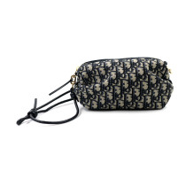 Dior Pochette Bow Tela Jacquard Oblique Blu