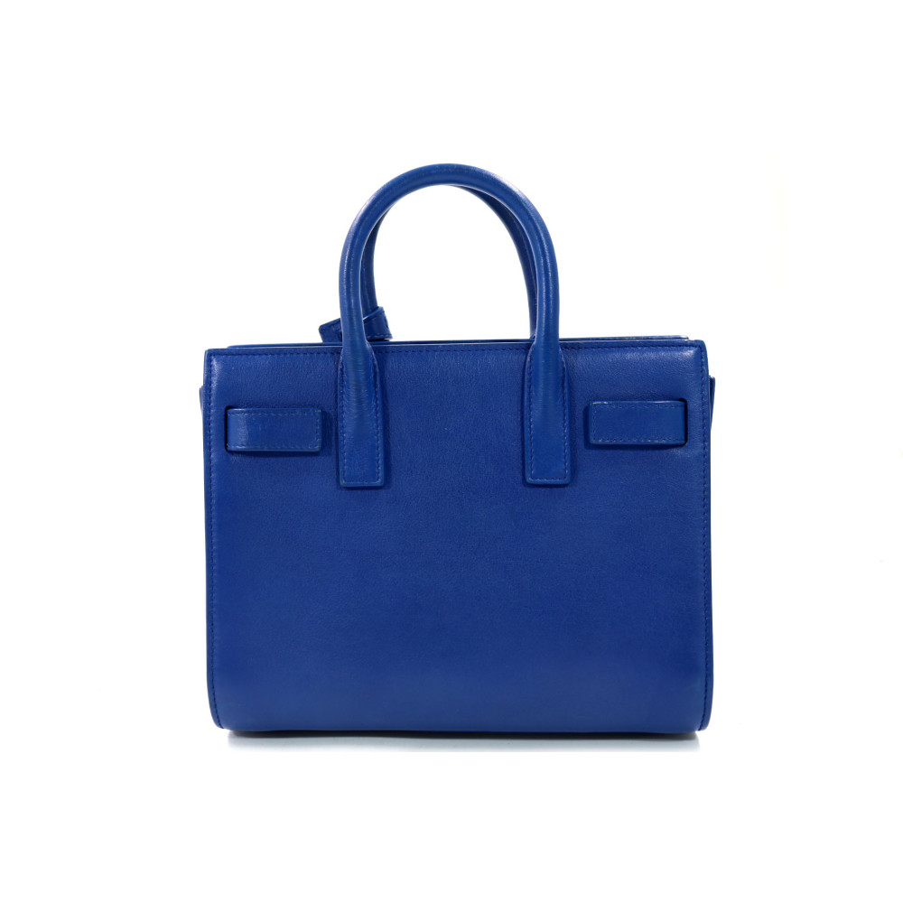 Saint Laurent Sac de Jour Pelle Blu