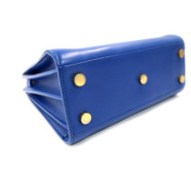 Saint Laurent Sac de Jour Pelle Blu