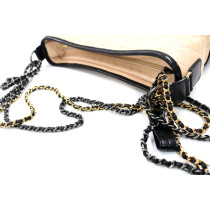 Chanel Gabrielle Pelle Nera e Beige