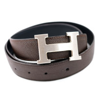 Hermes Cintura Pelle Marrone e Nera