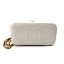 Chanel Vanity Pelle Bianca