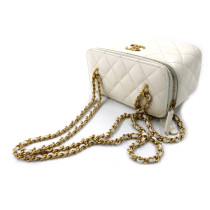 Chanel Vanity Pelle Bianca