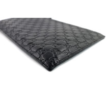 Gucci Pochette Pouch Emblem Pelle Nera