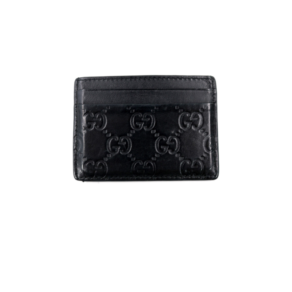 Gucci Portacarte Embleme Pelle Nera