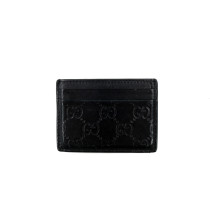 Gucci Portacarte Embleme Pelle Nera