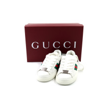 Gucci Sneackers Ace Pelle Bianca