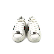 Gucci Sneackers Ace Pelle Bianca