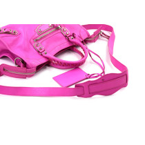 Balenciaga City Small Pelle Rosa Fluo