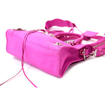 Balenciaga City Small Pelle Rosa Fluo