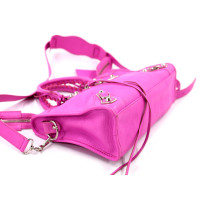 Balenciaga City Small Pelle Rosa Fluo